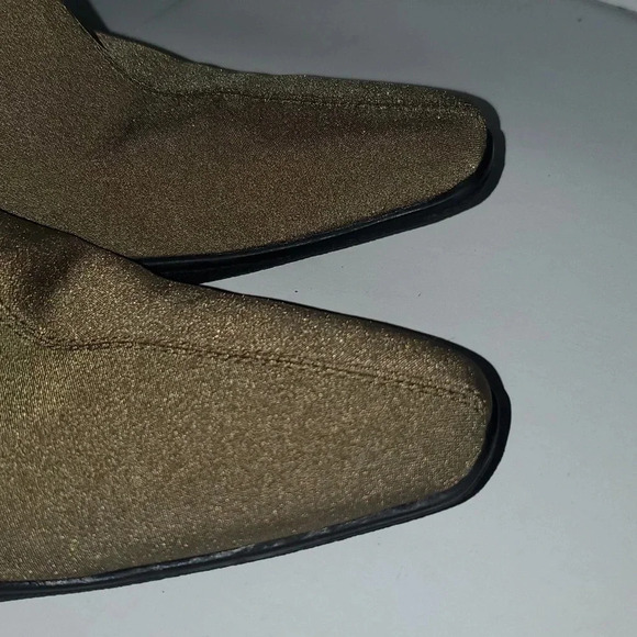 Apostrophe Womens Ankle Boot Heels Size 10M Beige Fabric Pointed Toe 'Naomi' - Picture 2 of 15